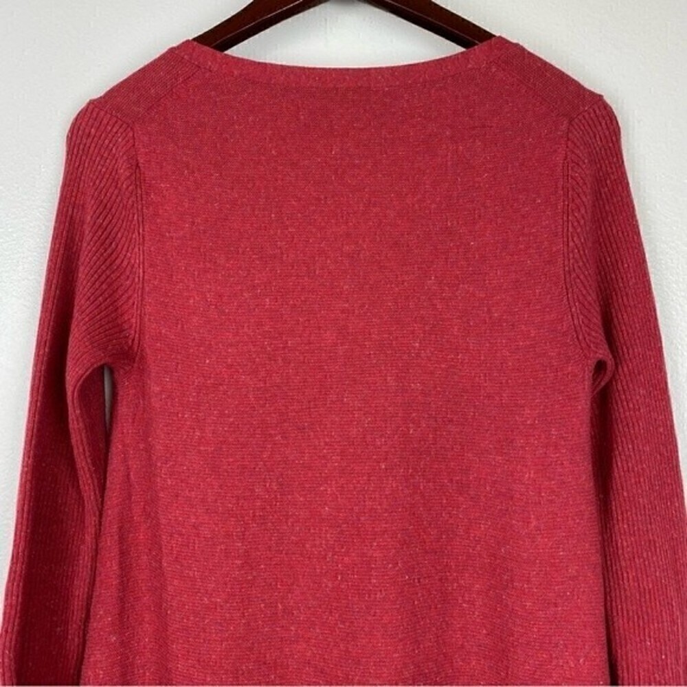 Eileen Fisher Crewneck Pullover Tunic Long Sleeve Sweater Red Size S - Picture 6 of 9